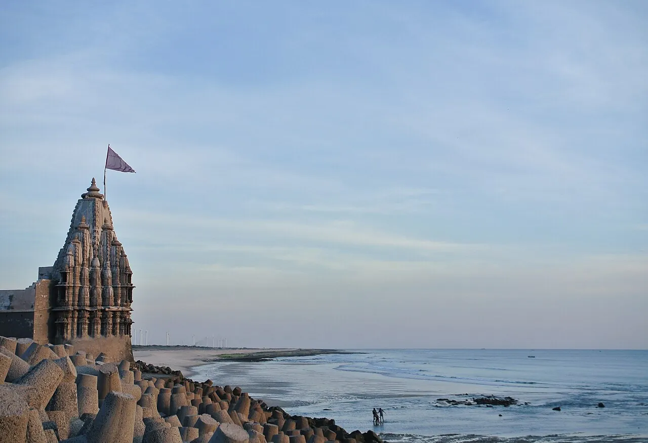 Samudra Narayan Temple at Gomti Sangam Ghat, Dwarka